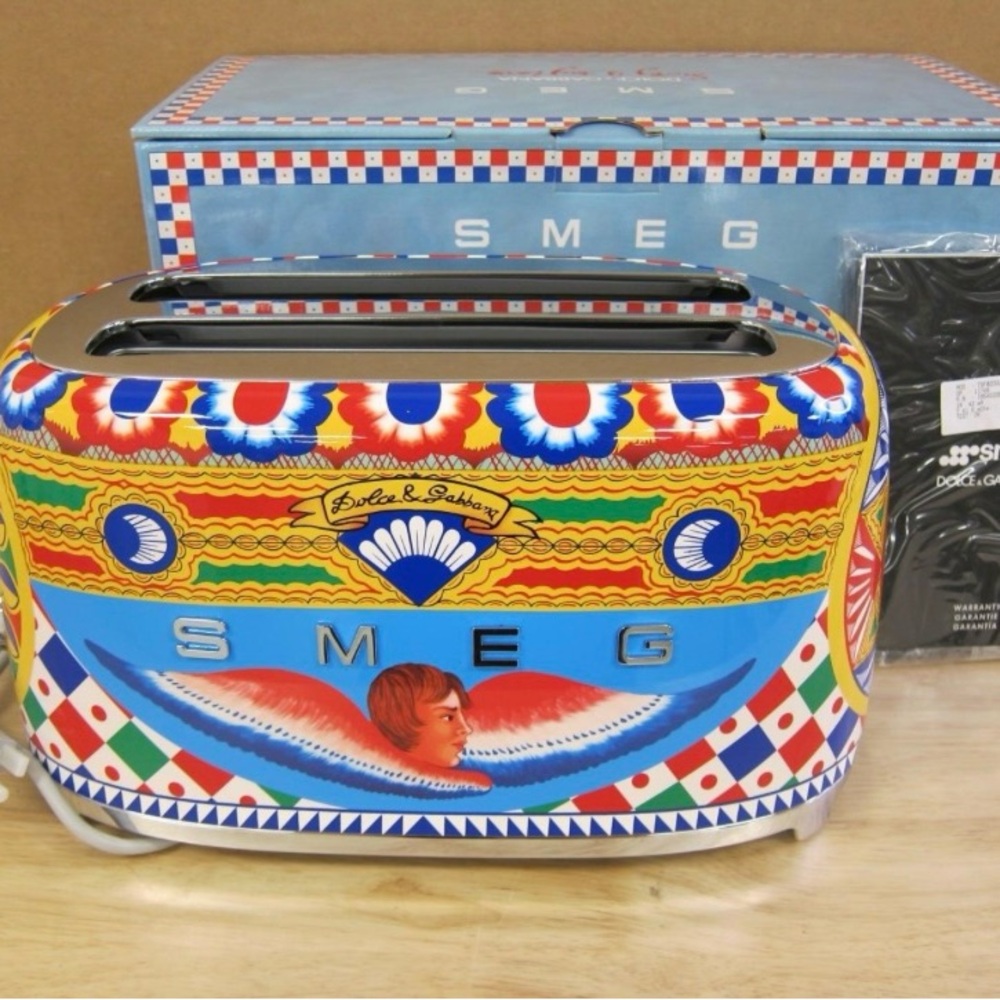 SMEG x Dolce & Gabbana “Sicily is my love”Decorative 4-Slot Toaster - Multicolor